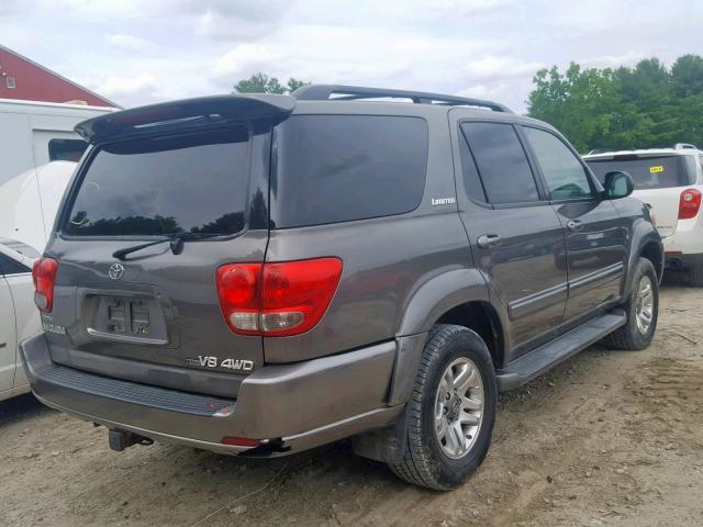 5TDBT48A55S235695 - 2005 TOYOTA SEQUOIA LI GRAY photo 4