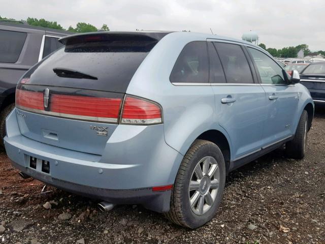 2LMDU88C28BJ00131 - 2008 LINCOLN MKX BLUE photo 4