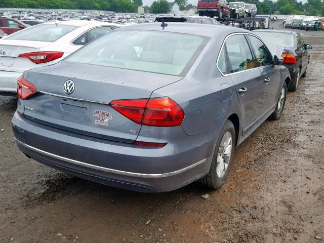 1VWAT7A32GC008815 - 2016 VOLKSWAGEN PASSAT S GRAY photo 4