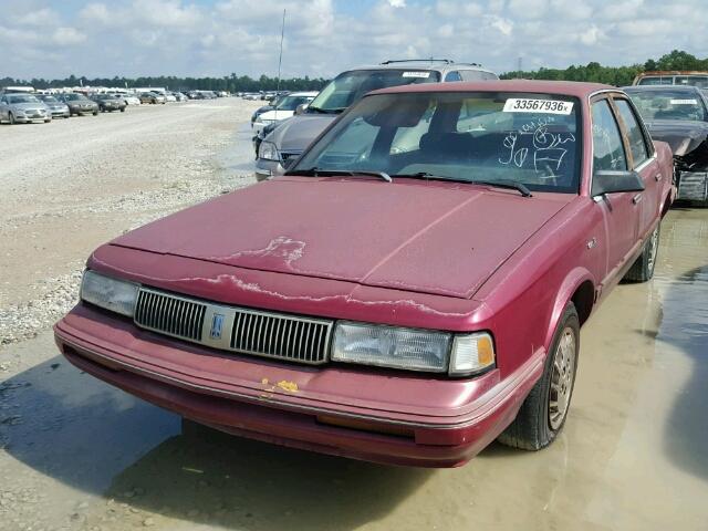 1G3AJ55M1T6375519 - 1996 OLDSMOBILE CIERA SL RED photo 2