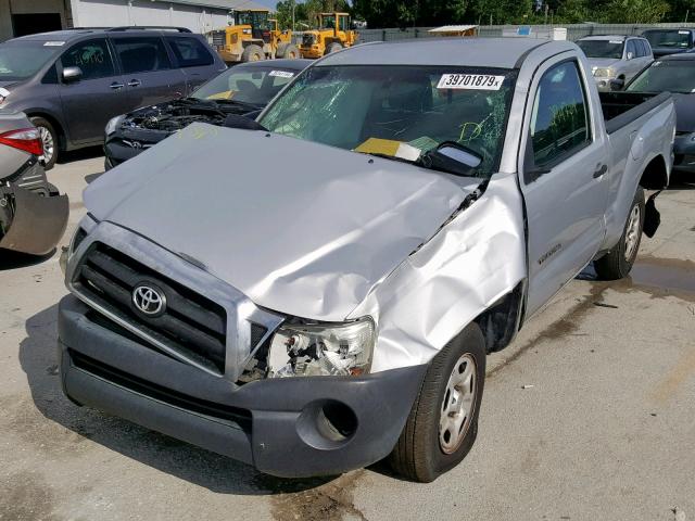 5TENX22N49Z619462 - 2009 TOYOTA TACOMA SILVER photo 2