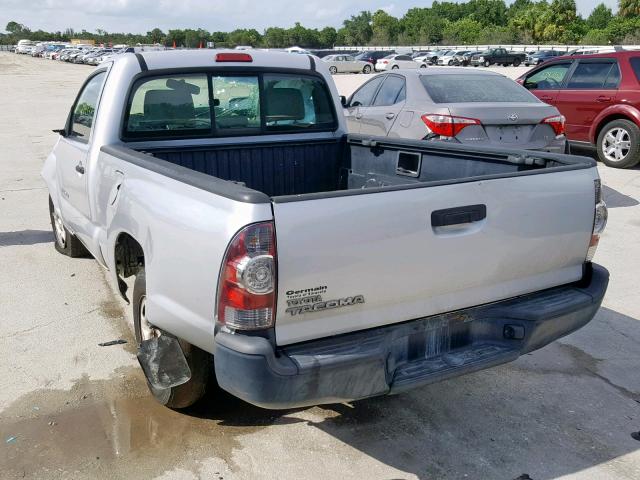 5TENX22N49Z619462 - 2009 TOYOTA TACOMA SILVER photo 3