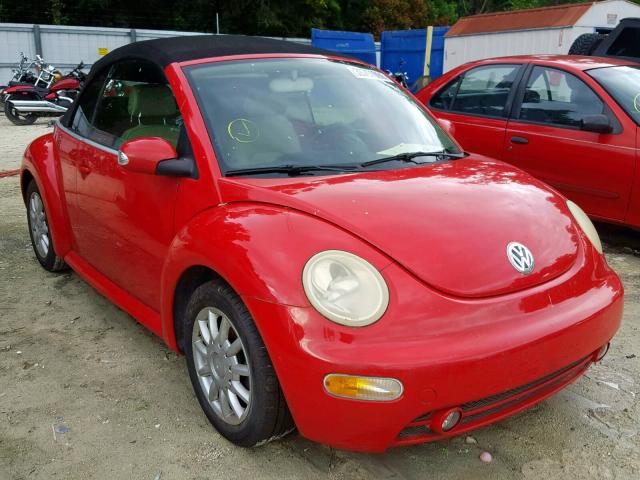 3VWCM31Y64M331835 - 2004 VOLKSWAGEN NEW BEETLE წითელი ფოტო 1