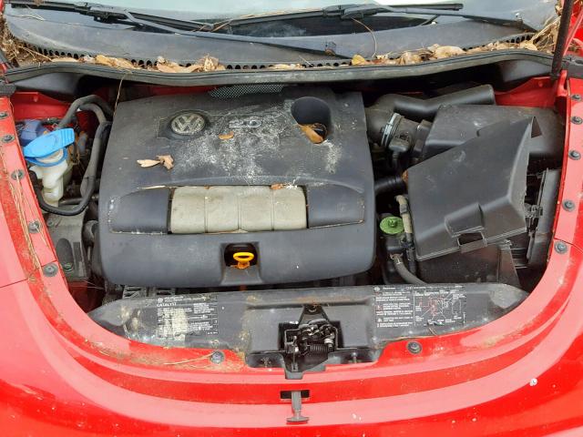 3VWCM31Y64M331835 - 2004 VOLKSWAGEN NEW BEETLE წითელი ფოტო 7