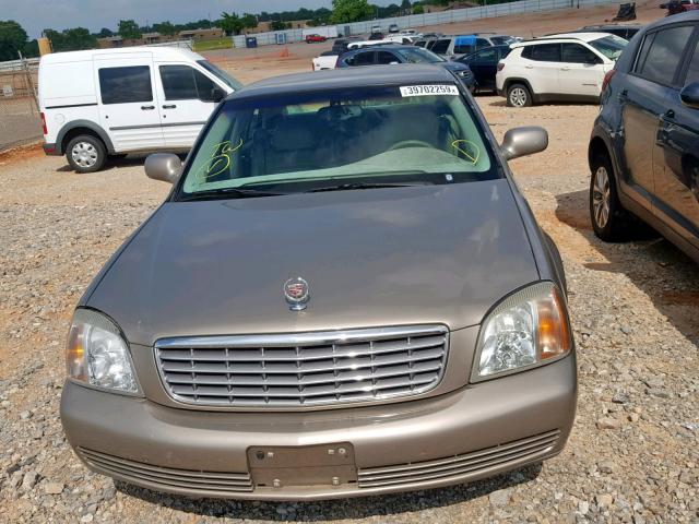 1G6KD54Y32U161032 - 2002 CADILLAC DEVILLE TAN photo 9