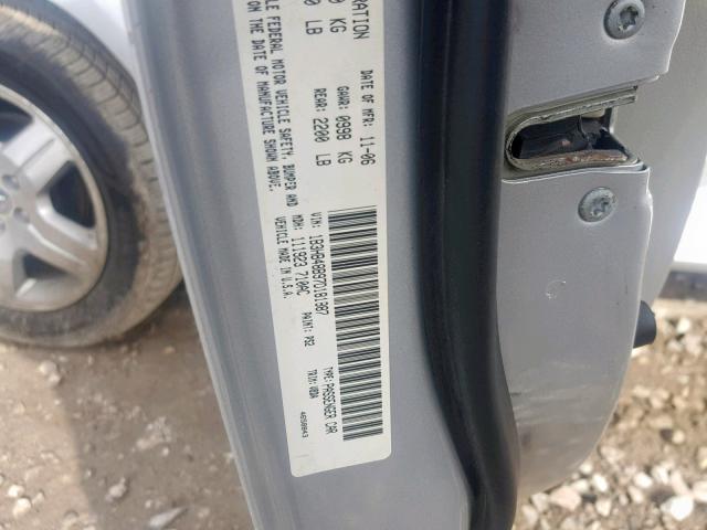 1B3HB48B97D181887 - 2007 DODGE CALIBER SX GRAY photo 10