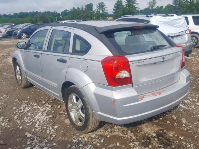 1B3HB48B97D181887 - 2007 DODGE CALIBER SX GRAY photo 3