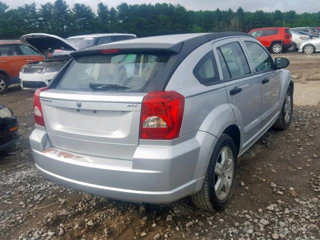 1B3HB48B97D181887 - 2007 DODGE CALIBER SX GRAY photo 4