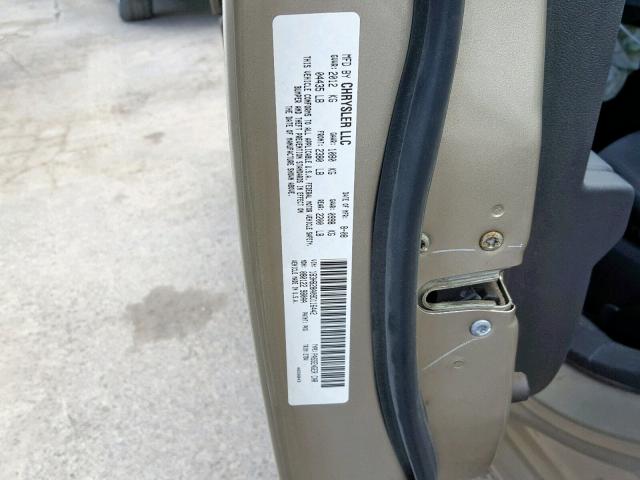 1B3HB28A09D116442 - 2009 DODGE CALIBER SE GOLD photo 10