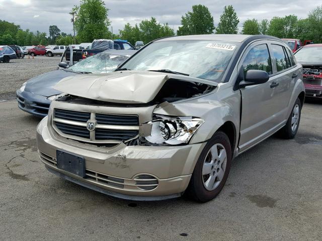 1B3HB28A09D116442 - 2009 DODGE CALIBER SE GOLD photo 2