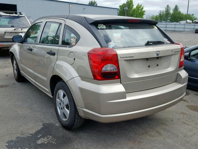 1B3HB28A09D116442 - 2009 DODGE CALIBER SE GOLD photo 3