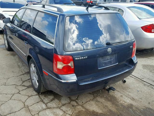 WVWCE63B45E143347 - 2005 VOLKSWAGEN PASSAT GLS BLUE photo 3