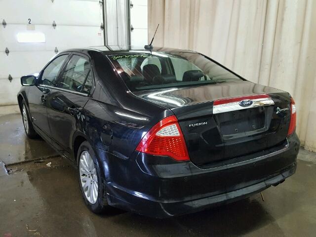 3FADP0L30AR151625 - 2010 FORD FUSION HYB BLACK photo 3