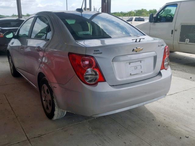 1G1JA5SH9G4167390 - 2016 CHEVROLET SONIC LS SILVER photo 3