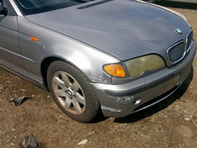 WBAEV33444KR28098 - 2004 BMW 325 I GRAY photo 9