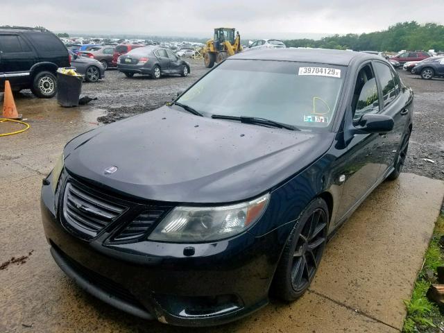 YS3FH41U381132728 - 2008 SAAB 9-3 AERO BLACK photo 2