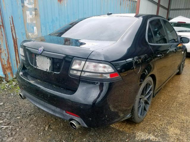 YS3FH41U381132728 - 2008 SAAB 9-3 AERO BLACK photo 4