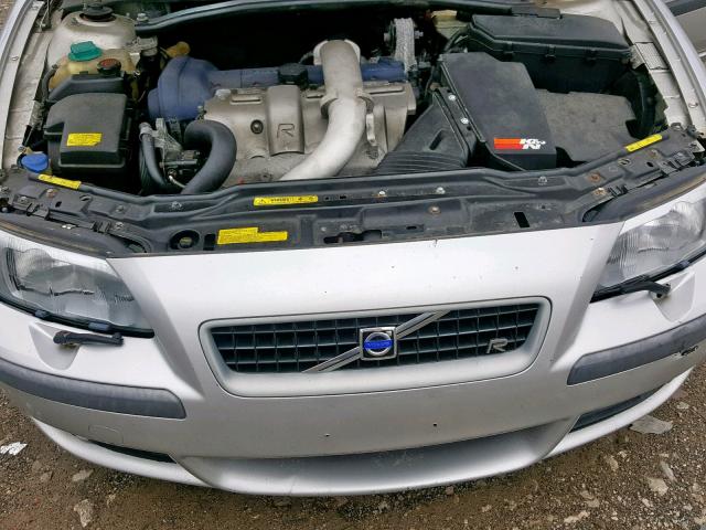 YV1RH52Y342407251 - 2004 VOLVO S60 R SILVER photo 7