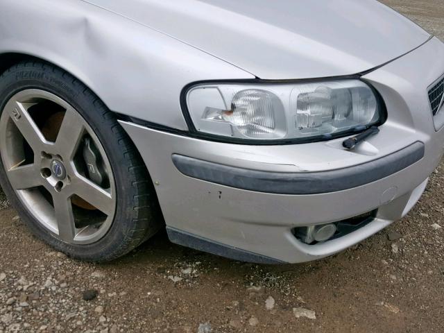 YV1RH52Y342407251 - 2004 VOLVO S60 R SILVER photo 9