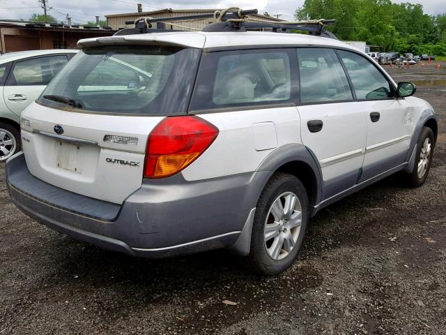 4S4BP61C357345209 - 2005 SUBARU LEGACY OUT WHITE photo 4