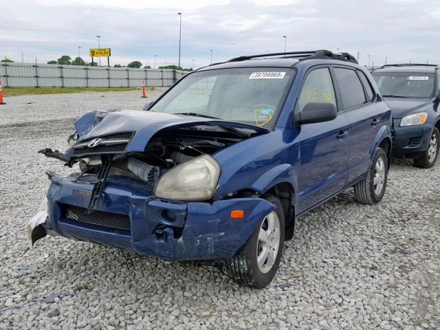 KM8JM12B46U373701 - 2006 HYUNDAI TUCSON GL BLUE photo 2