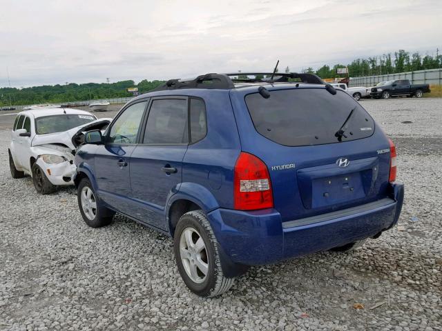 KM8JM12B46U373701 - 2006 HYUNDAI TUCSON GL BLUE photo 3