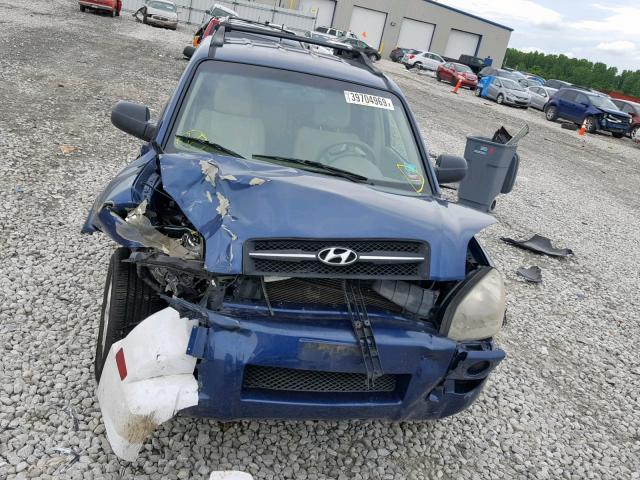 KM8JM12B46U373701 - 2006 HYUNDAI TUCSON GL BLUE photo 9