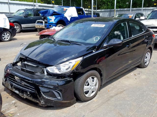 KMHCT4AE3GU064473 - 2016 HYUNDAI ACCENT SE BLACK photo 2