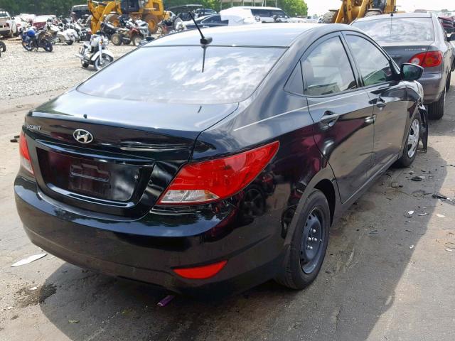 KMHCT4AE3GU064473 - 2016 HYUNDAI ACCENT SE BLACK photo 4