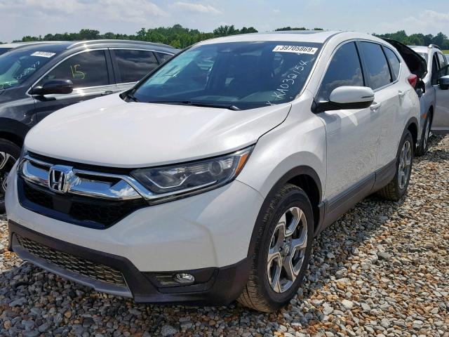 5J6RW1H82KA032154 - 2019 HONDA CR-V EXL WHITE photo 2