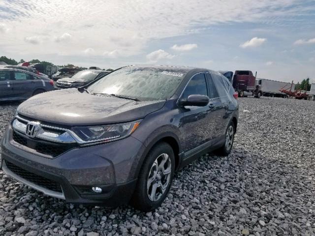 5J6RW1H89KA013097 - 2019 HONDA CR-V EXL CHARCOAL photo 2