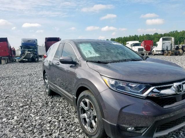 5J6RW1H8XKA018535 - 2019 HONDA CR-V EXL GRAY photo 1