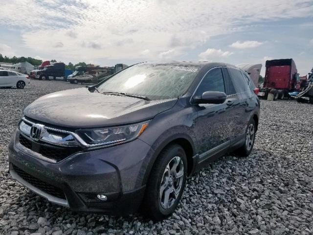 5J6RW1H8XKA018535 - 2019 HONDA CR-V EXL GRAY photo 2