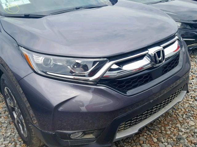 5J6RW1H8XKA018535 - 2019 HONDA CR-V EXL GRAY photo 9