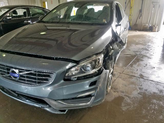 LYV612TM9GB097990 - 2016 VOLVO S60 PLATIN GRAY photo 9