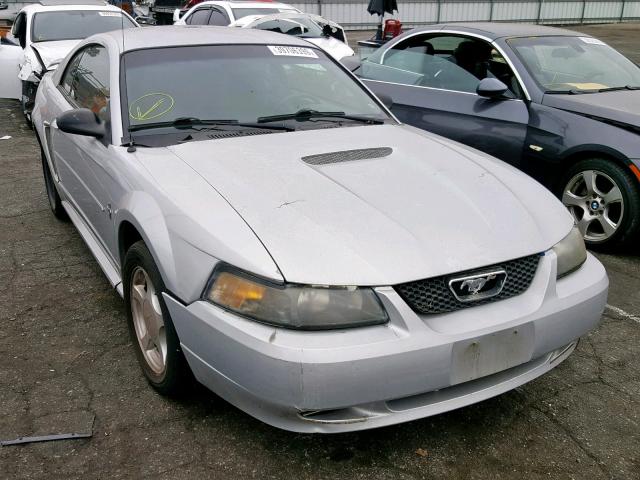 1FAFP404X2F221871 - 2002 FORD MUSTANG SILVER photo 1