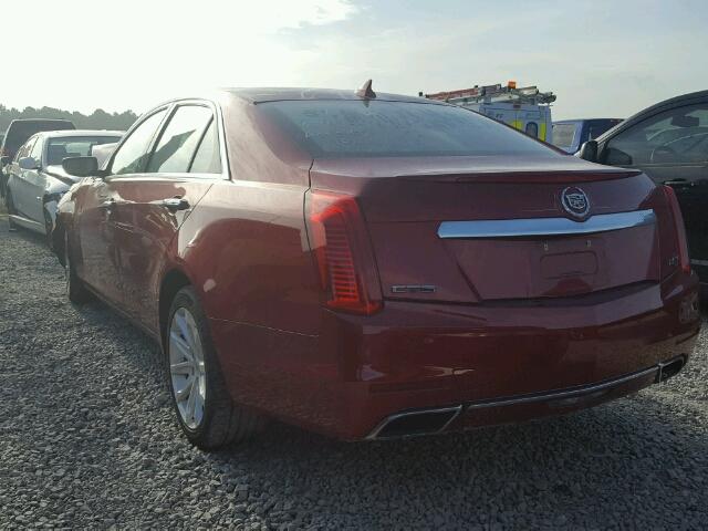 1G6AR5SX4E0124574 - 2014 CADILLAC CTS LUXURY RED photo 3