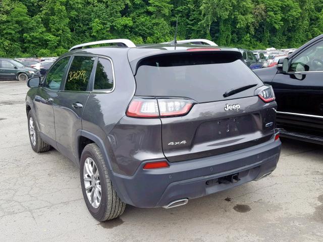 1C4PJMLX8KD155869 - 2019 JEEP CHEROKEE L GRAY photo 3