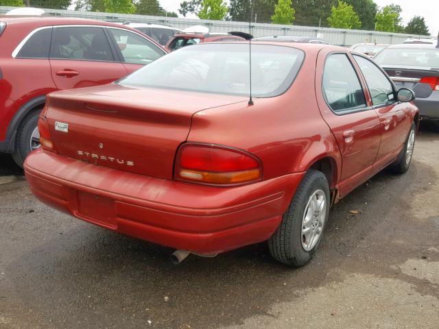 1B3EJ46X1YN195864 - 2000 DODGE STRATUS SE RED photo 4