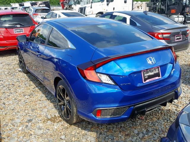 2HGFC4A80KH305916 - 2019 HONDA CIVIC SPOR BLUE photo 3