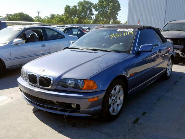 WBABR3346YEA82992 - 2000 BMW 323 CI BLUE photo 2