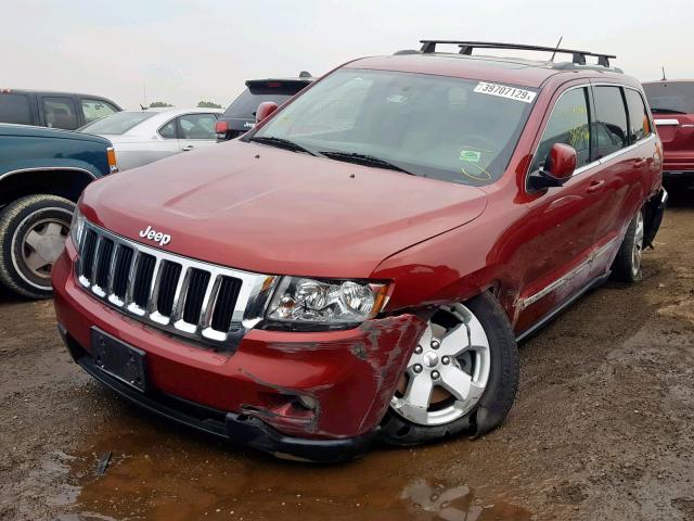 1C4RJFAG3DC615505 - 2013 JEEP GRAND CHER RED photo 2