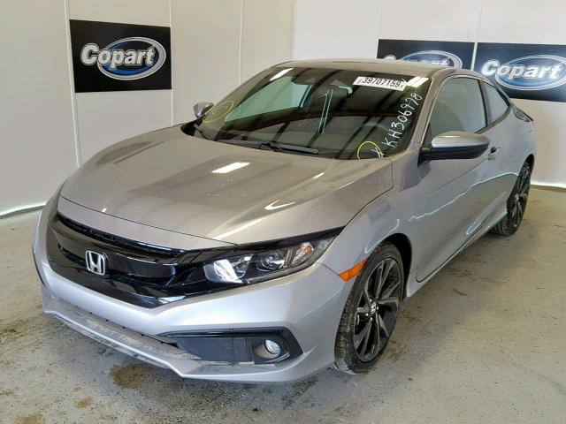 2HGFC4A85KH306978 - 2019 HONDA CIVIC SPOR SILVER photo 2