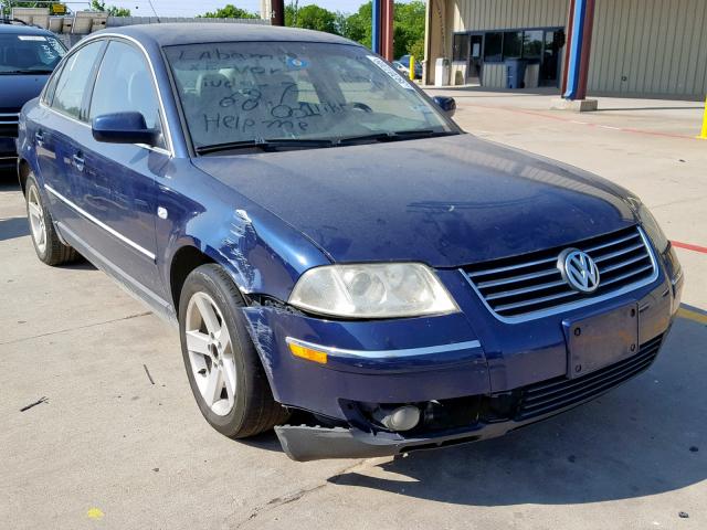 WVWRH63B14P059667 - 2004 VOLKSWAGEN PASSAT GLX BLUE photo 1