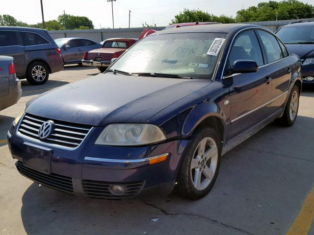 WVWRH63B14P059667 - 2004 VOLKSWAGEN PASSAT GLX BLUE photo 2