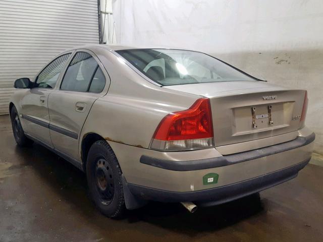 YV1RS61R012070907 - 2001 VOLVO S60 GOLD photo 3