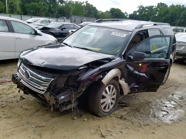 1FMDK07W38GA22546 - 2008 FORD TAURUS X E BLACK photo 2