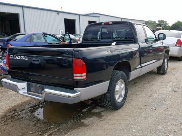 1B7GL22X3WS537468 - 1998 DODGE DAKOTA BLACK photo 4