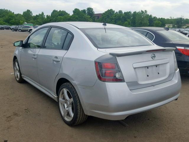 3N1BB6AP3BL607598 - 2011 NISSAN SENTRA SE- SILVER photo 3