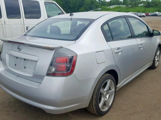 3N1BB6AP3BL607598 - 2011 NISSAN SENTRA SE- SILVER photo 4